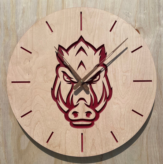 Arkansas Razorback Wall Clock (Officially Licensed)