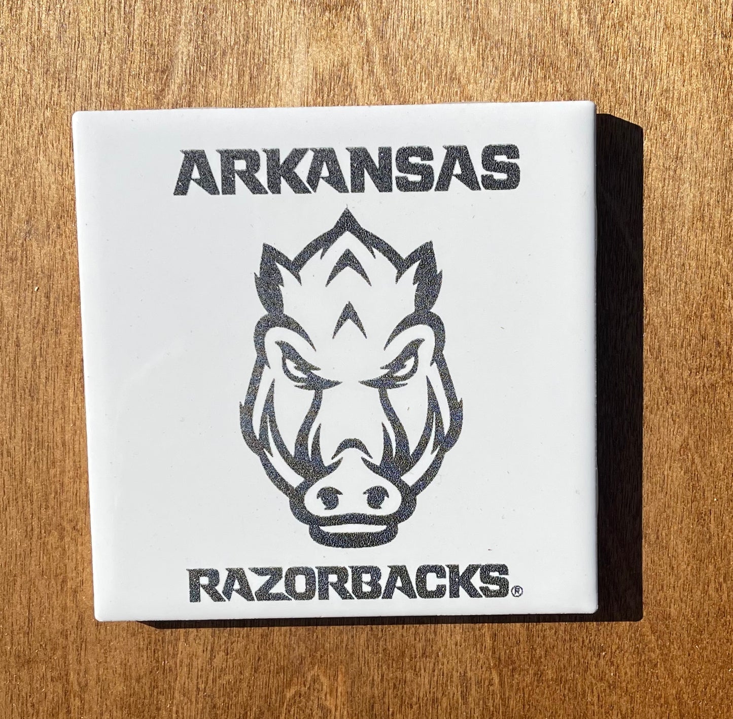 Arkansas Razorback Ceramic Coasters (Officially Licensed)