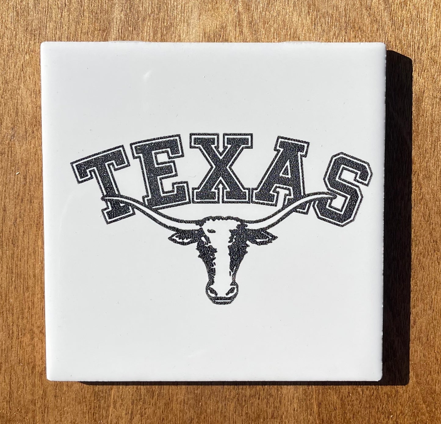 Texas Longhorns Engraved Ceramic Coasters (Officially Licensed)