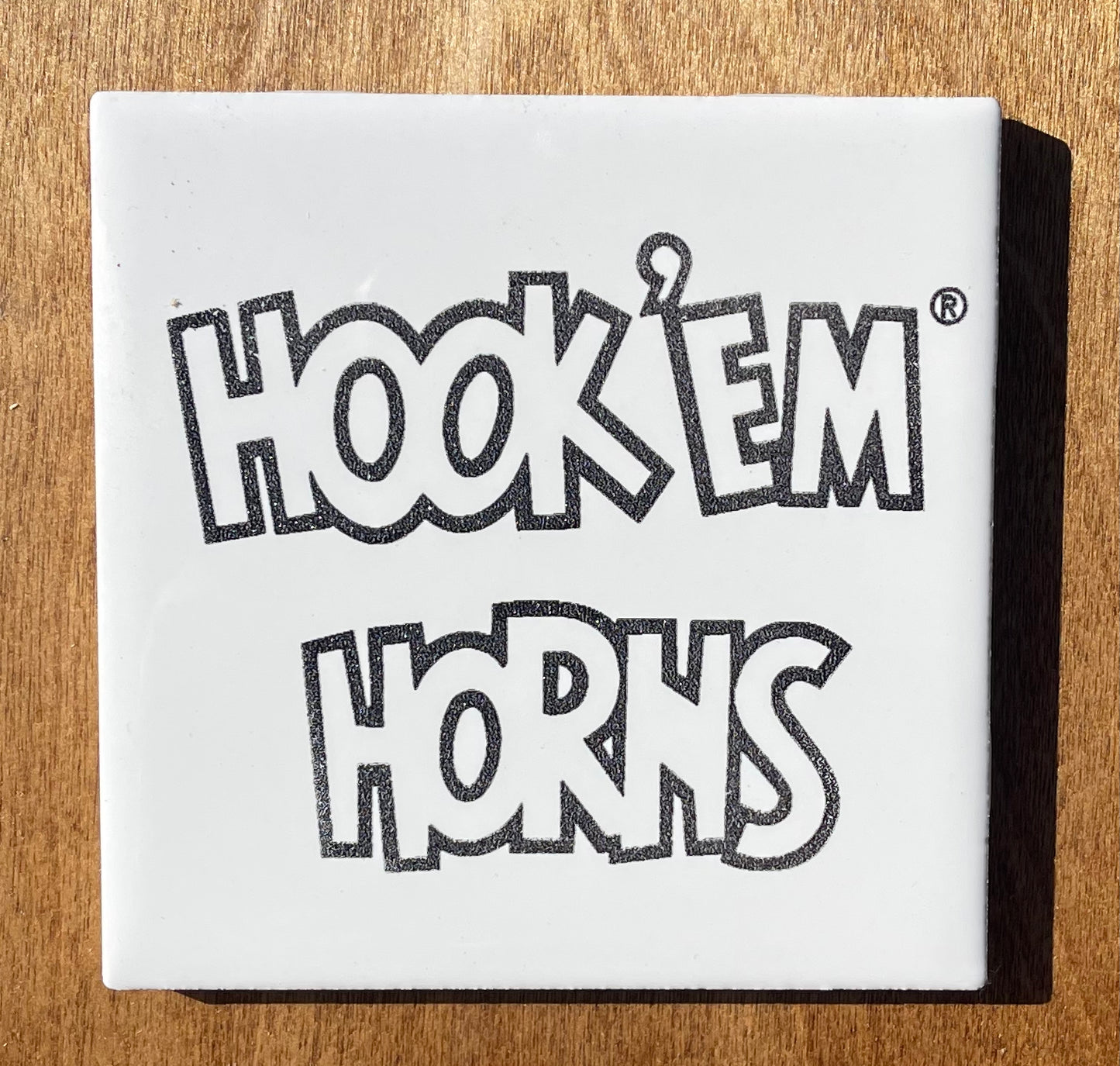 Texas Longhorns Engraved Ceramic Coasters (Officially Licensed)