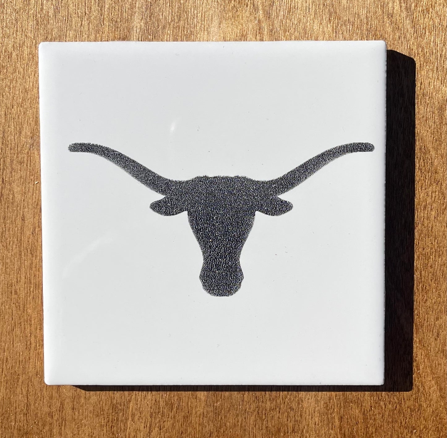 Texas Longhorns Engraved Ceramic Coasters (Officially Licensed)