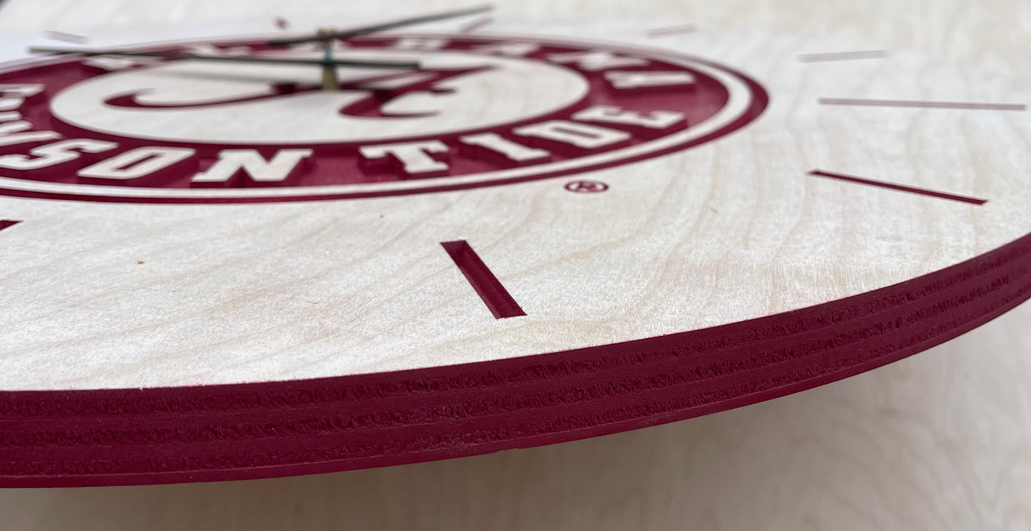 Alabama Wall Clock (Officially Licensed)