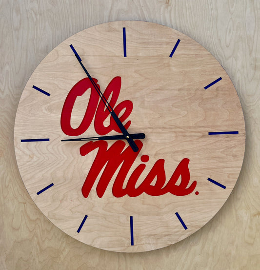 Ole Miss Rebels Wall Clock (Officially Licensed)