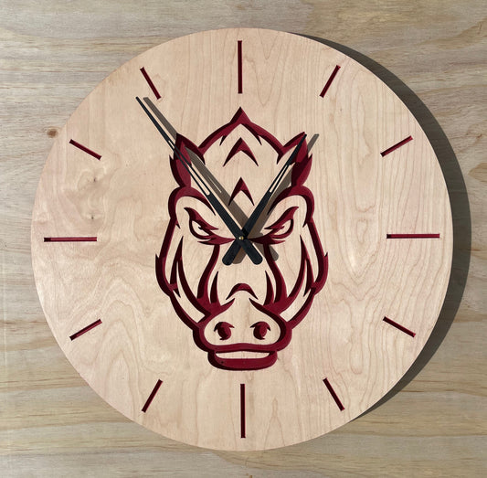 Arkansas Razorback Wall Clock (Officially Licensed)