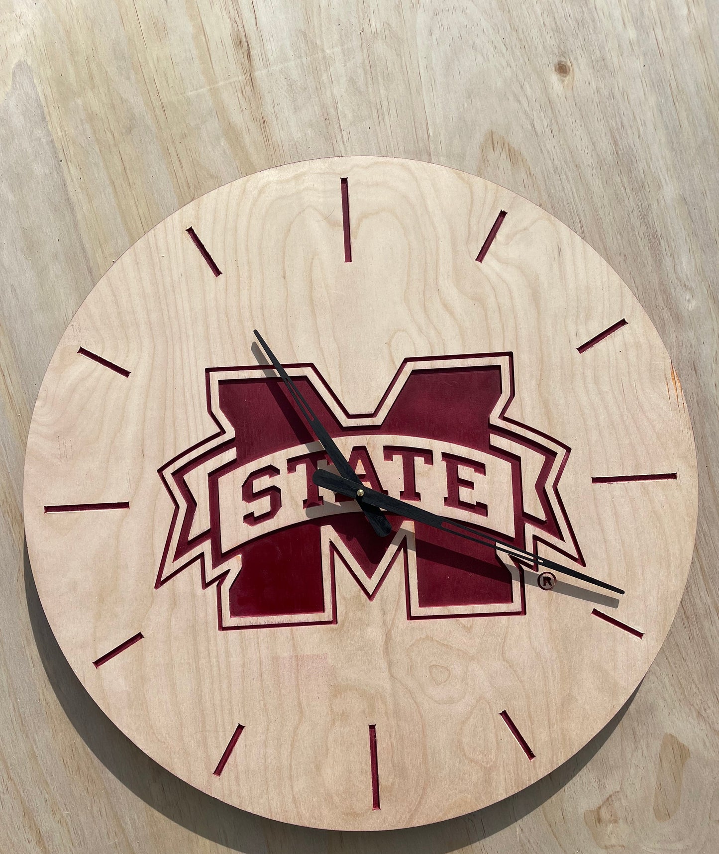 MS State Wall Clock (Officially Licensed)