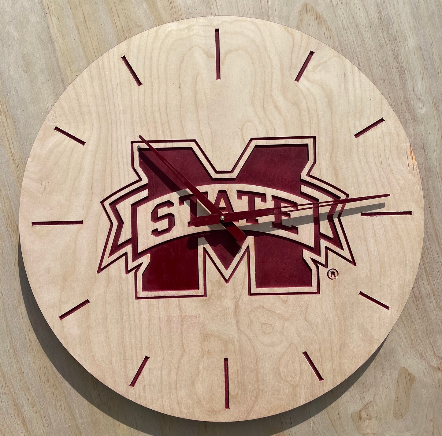 MS State Wall Clock (Officially Licensed)